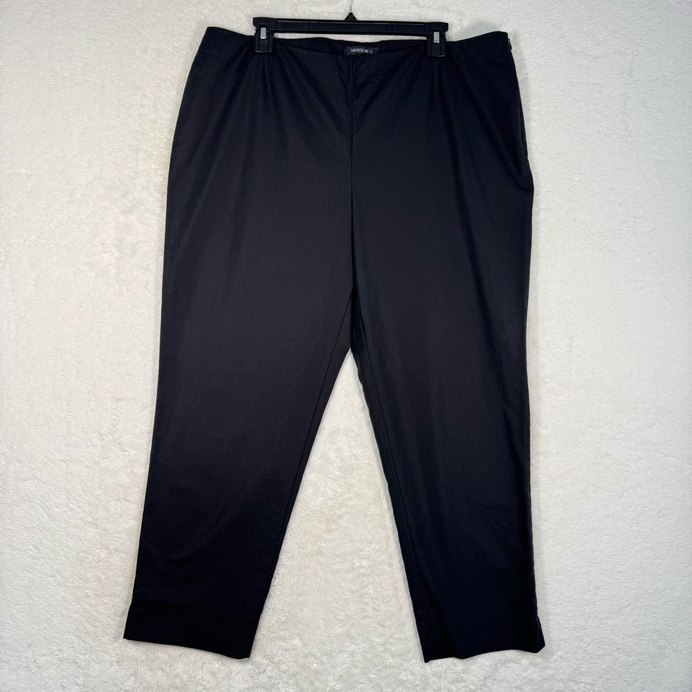 Lafayette 148 Cropped Bleecker Pants Women’s 16 Black Career Office Minimalist‎